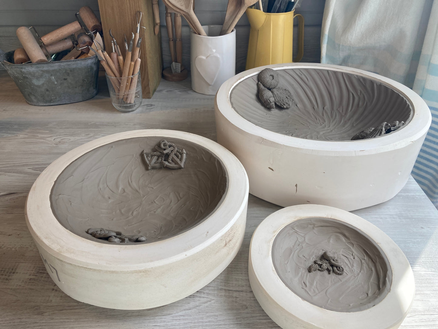 Slip cast bowl with 3D detail - Private Workshop - Choose your day and time.