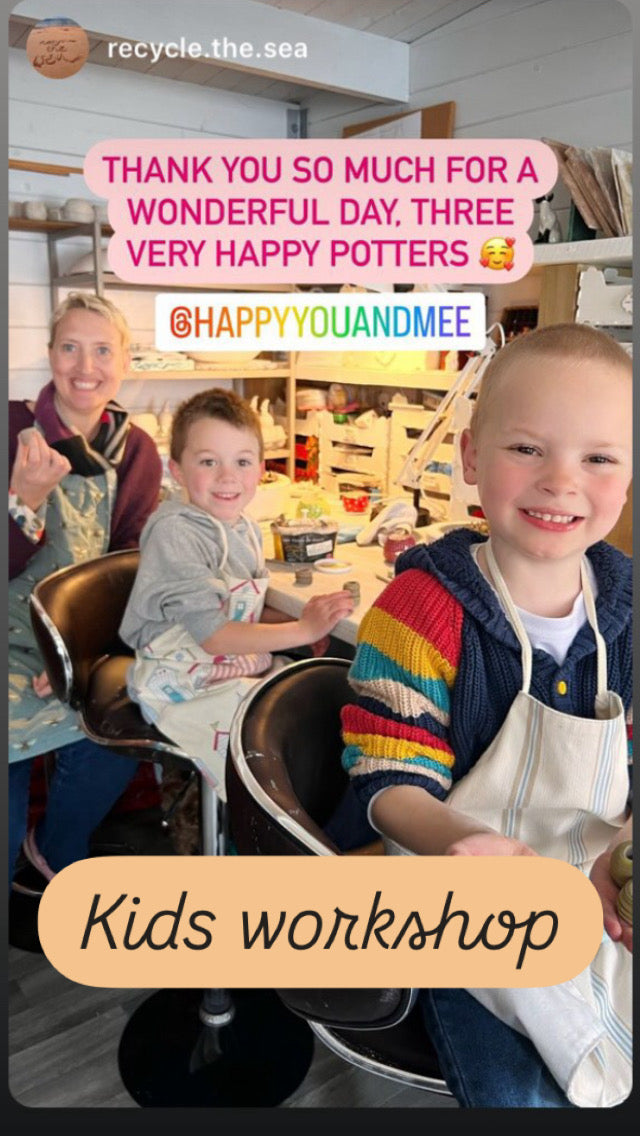 Kids 2 hours ceramics workshop