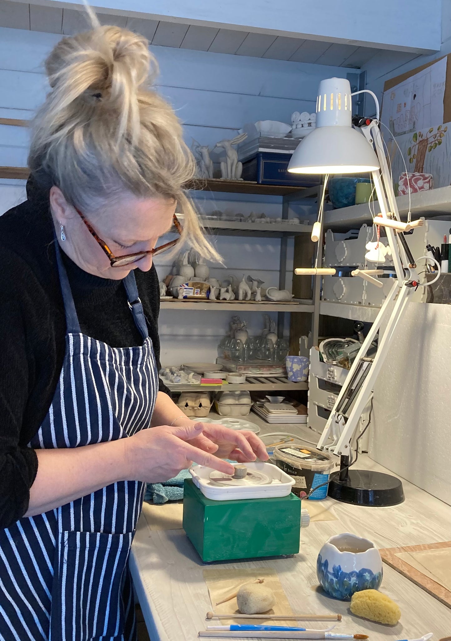 For 2 Adults, 2 hours private Ceramics workshop - choose your day, time and project - 2 people