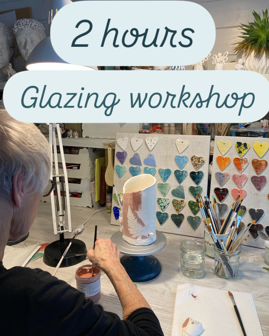 2 hours glazing workshop - Private workshop - Choose your day and time.