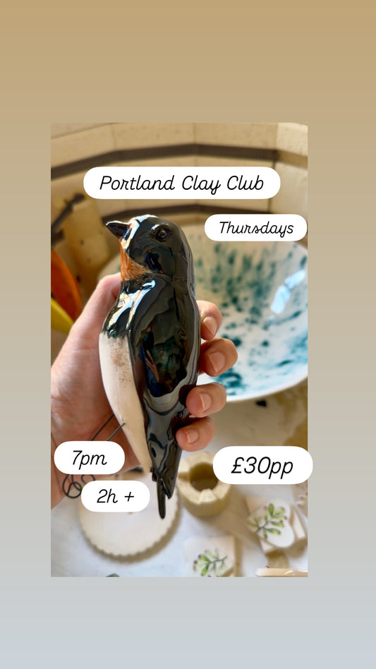 Portland Clay Club - 1 session of over 2 hours - 7pm - Ticket for 1 person